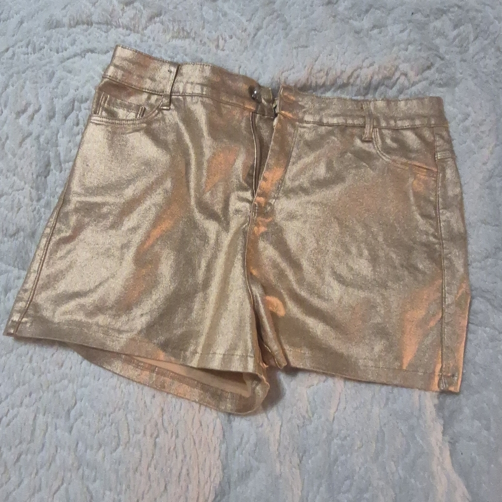 Metallic Gold Women's Shorts